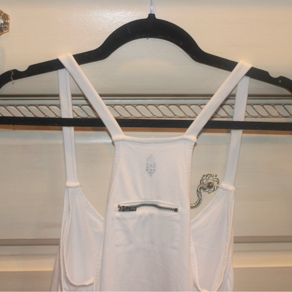 Free People "Hot Shot" Mini Dress Romper -
White (Size Small) FP Movement NWOT - Picture 3 of 8